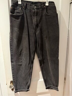VINTAGE Men's  Levi’s  - Black Relaxed Fit Jeans